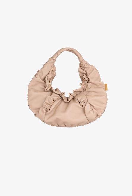 Beige leather Parachute bag - 4