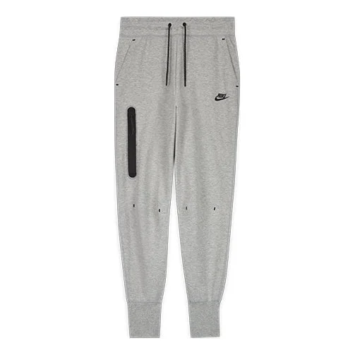 (WMNS) Nike Sportswear Tech Fleece Zipper Slim Fit Bundle Feet Sports Pants/Trousers/Joggers Dark Gr - 1