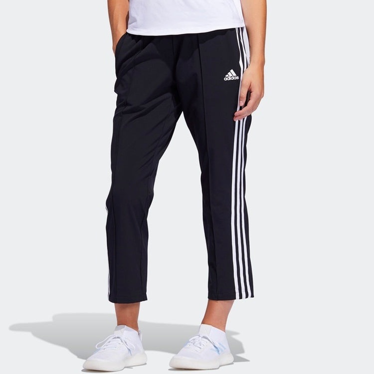 (WMNS) adidas 3s Wvn 78 logo Printing Training Sports Pants/Trousers/Joggers Black FJ7153 - 2