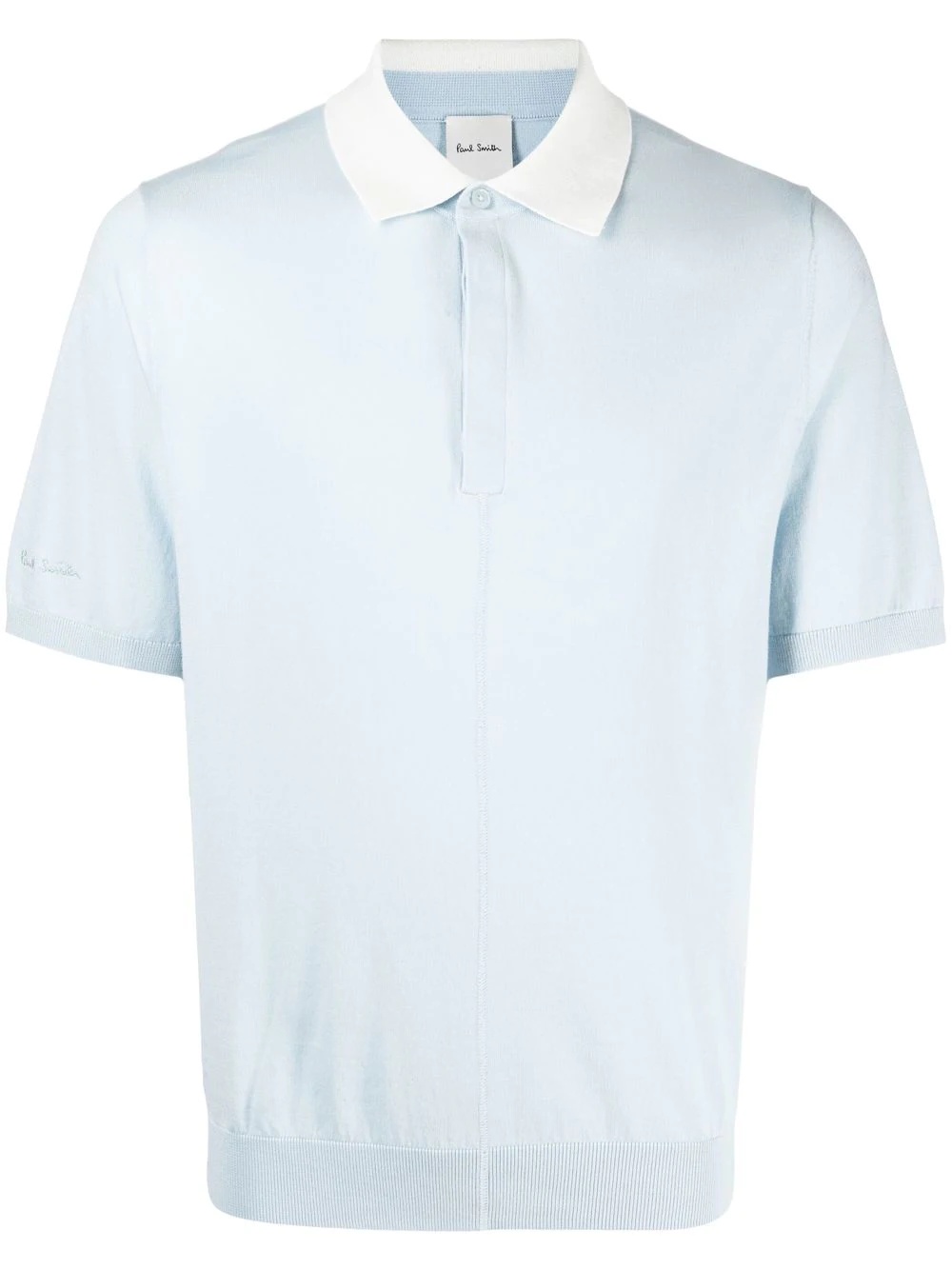 Contrast-Collar polo shirt - 1