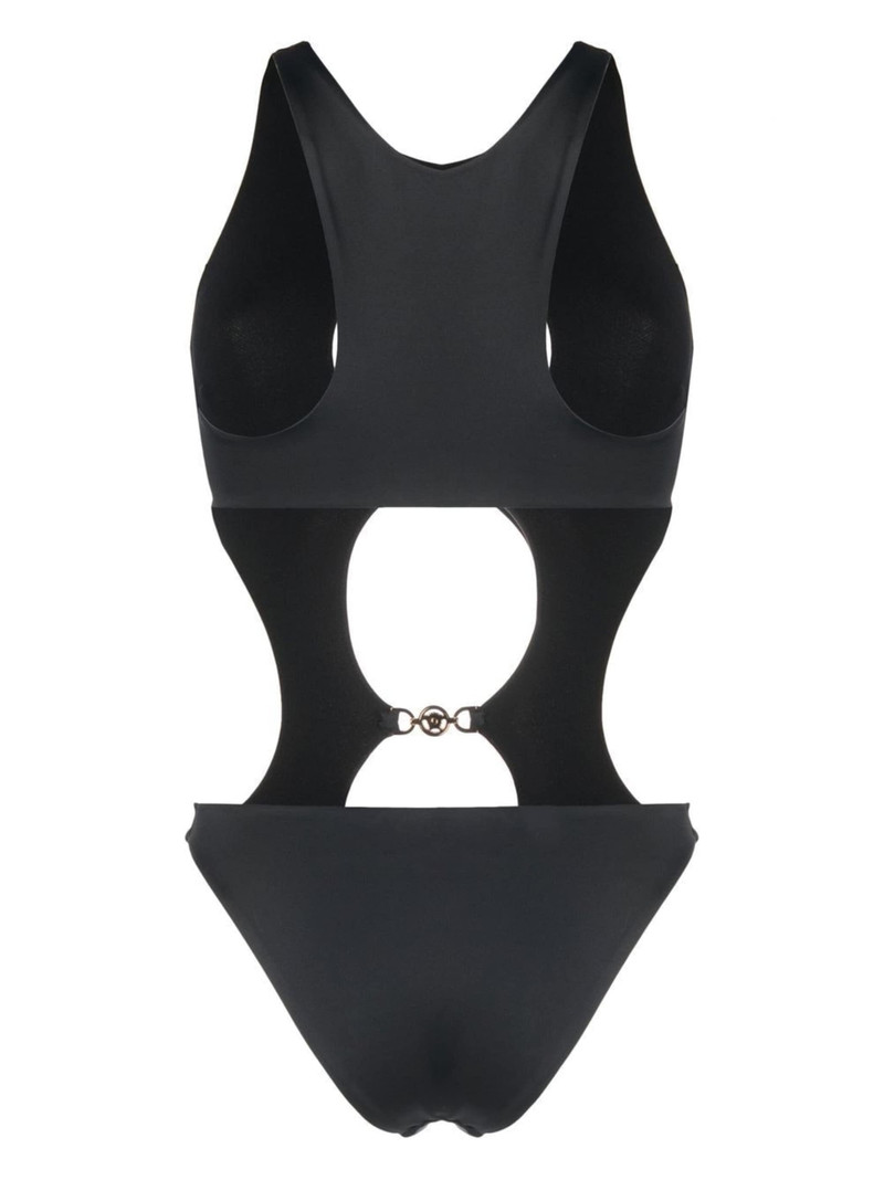 VERSACE Medusa plaque detail swimsuit outlook