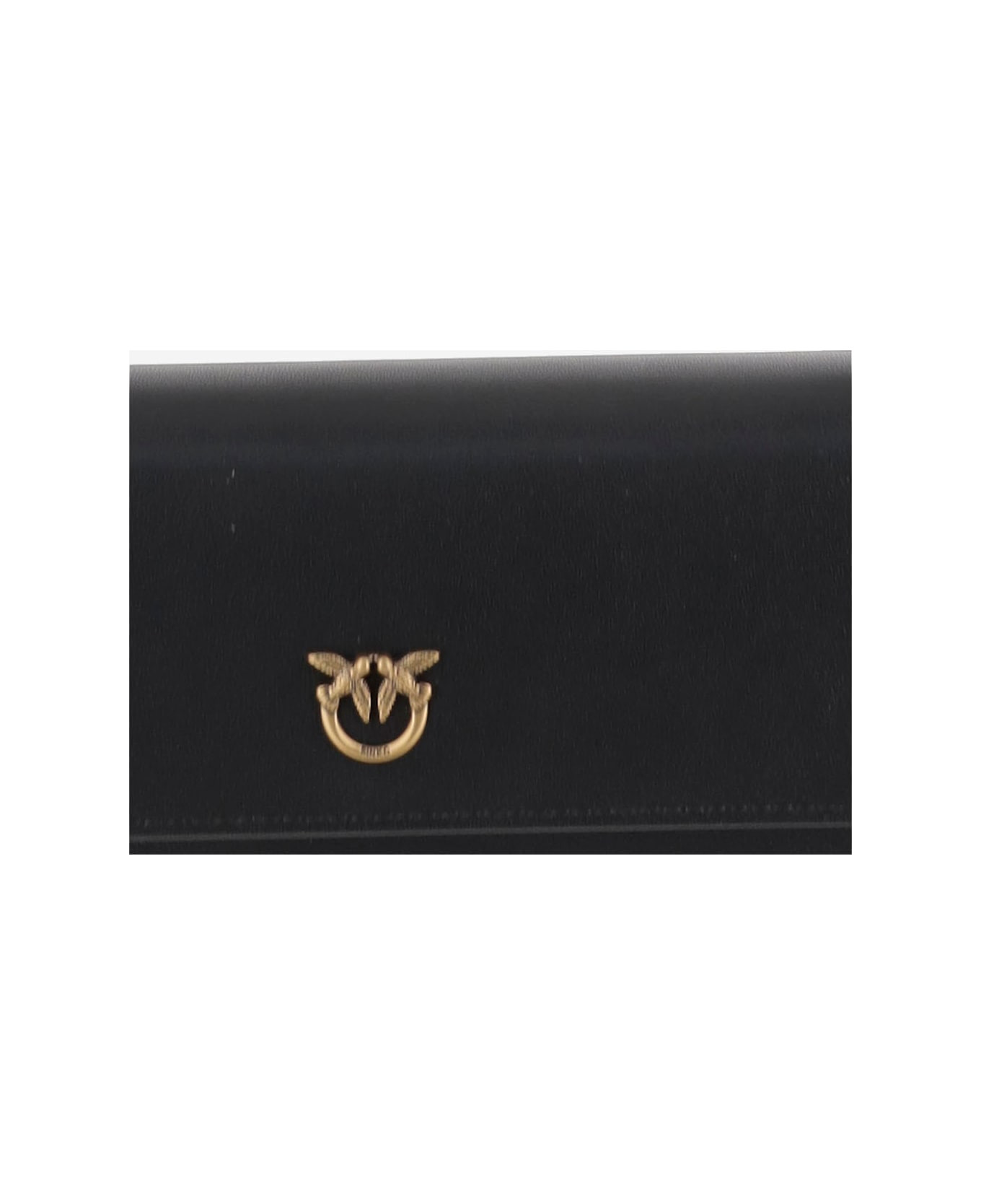 Black Leather Crossbody Bag - 5
