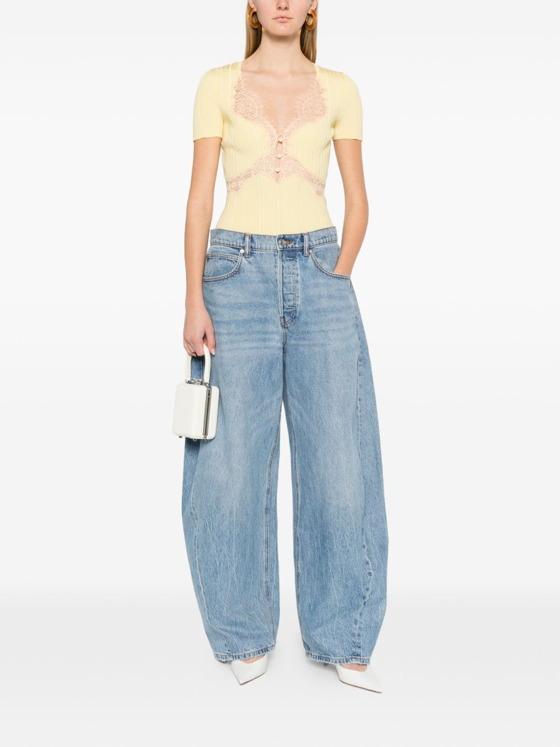 self-portrait lace knit top outlook