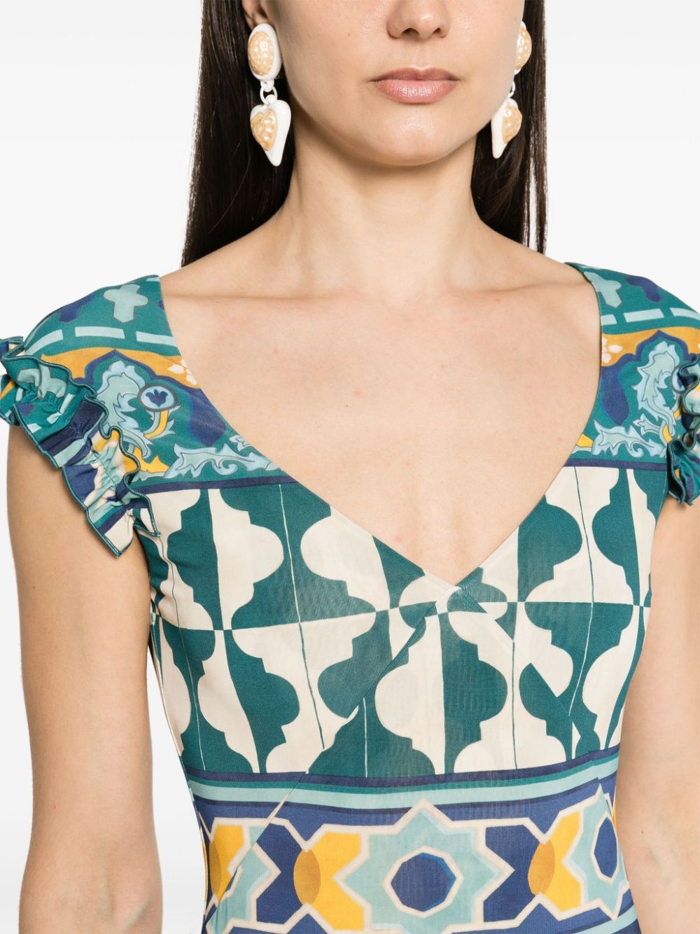 Pimento graphic-print maxi dress - 5
