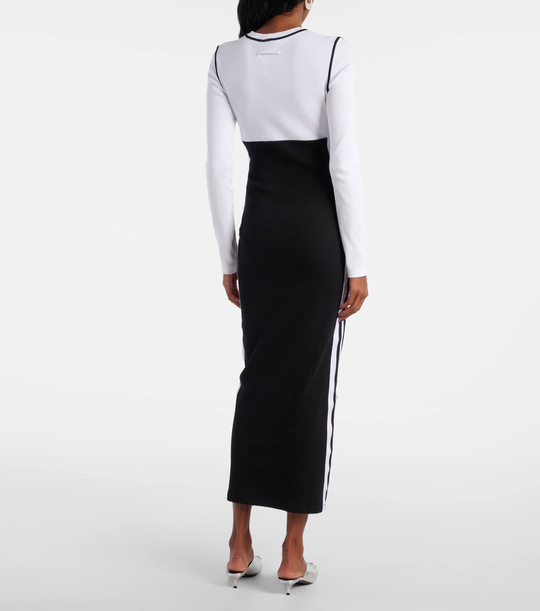 Logo cotton-blend jersey maxi dress - 3