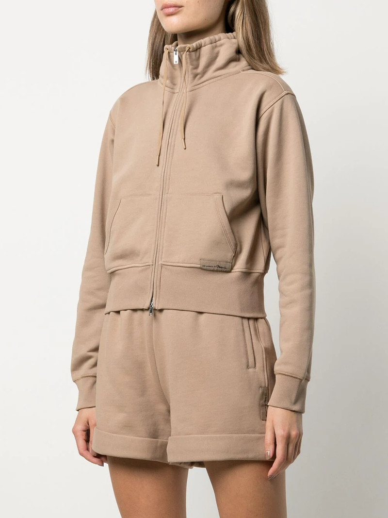 drawstring-collar bomber jacket 3