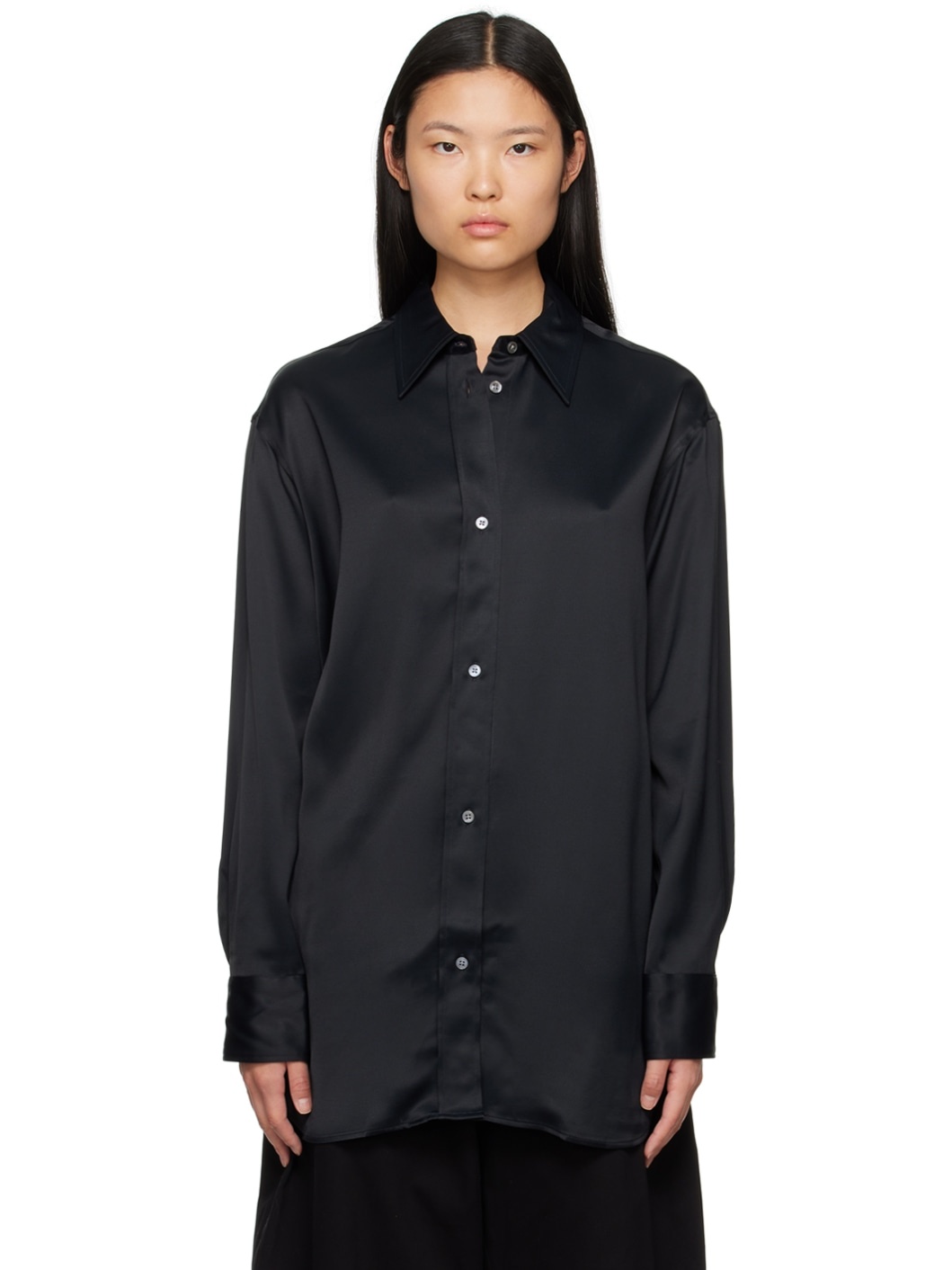 Black Button Shirt - 1