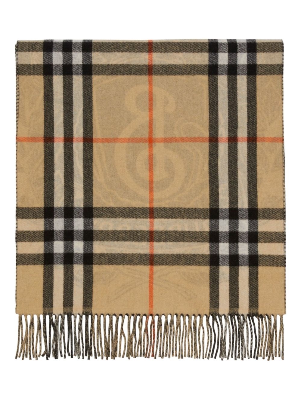 checked cashmere scarf - 2