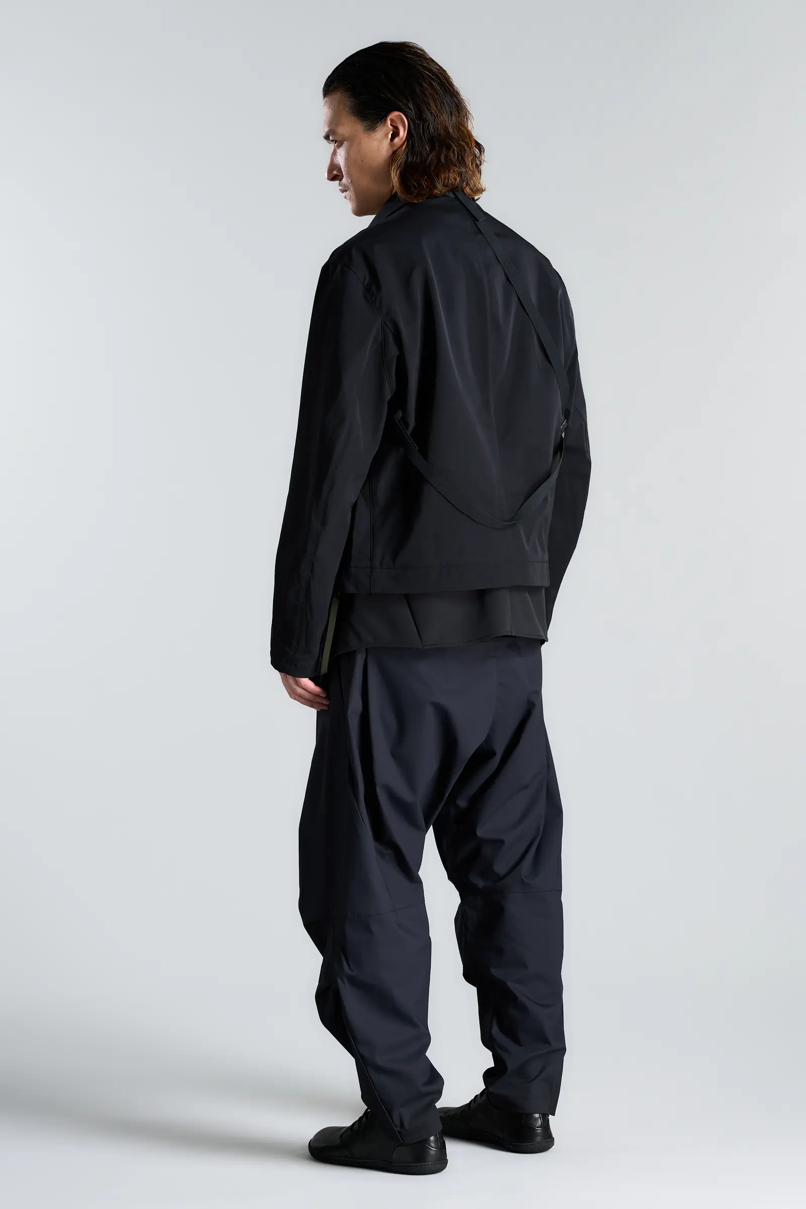 P36-CH Micro Twill Pleated Drawcord Trouser - 9