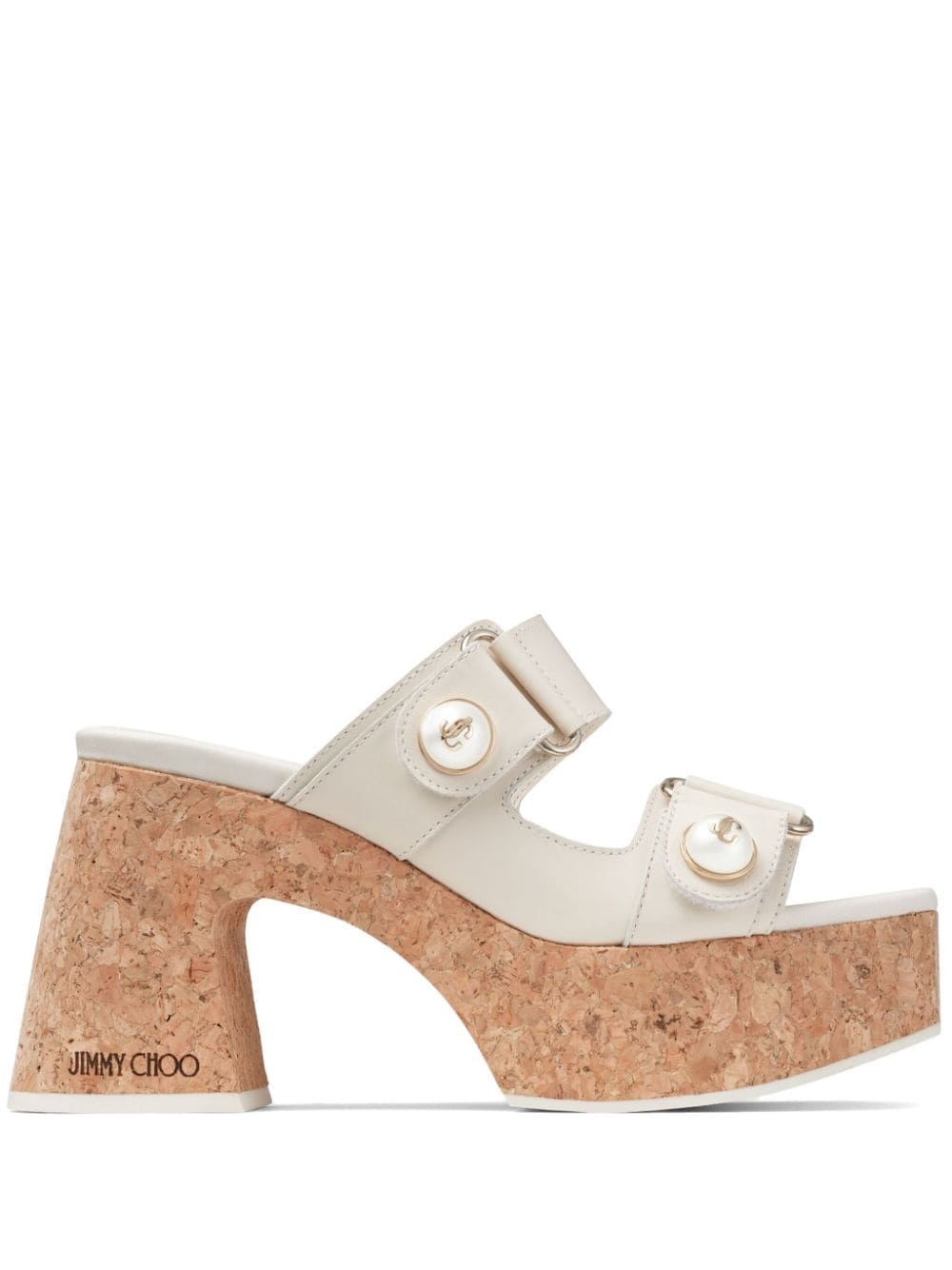 Fayence 95mm leather platform sandals - 1