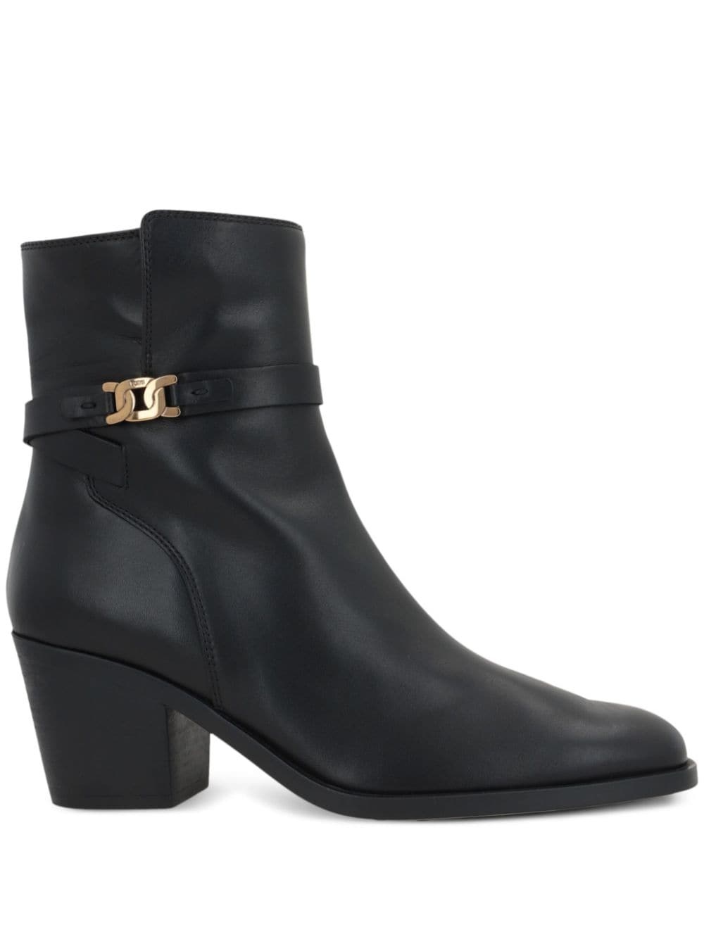 65mm leather ankle boots - 1