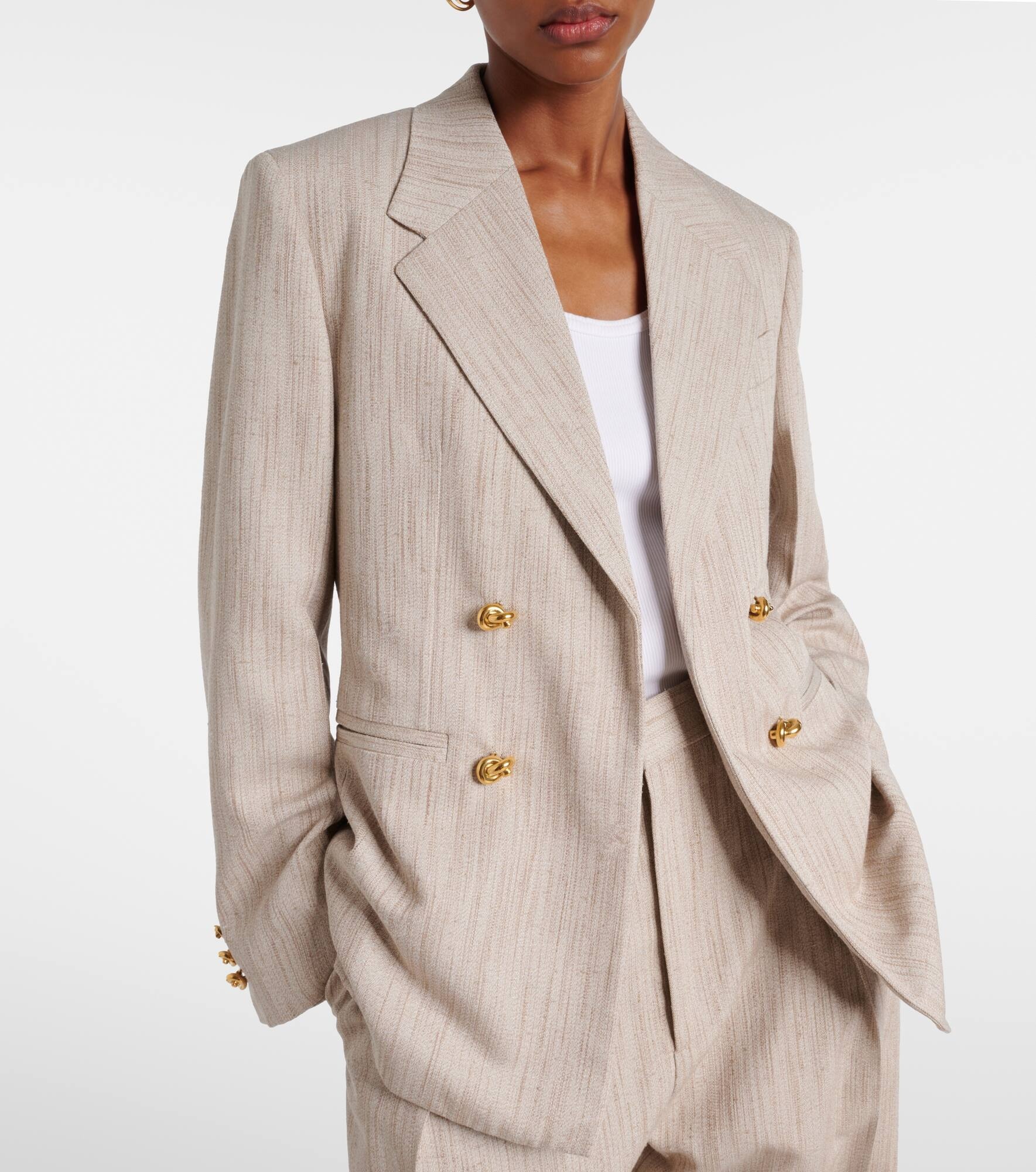 Knot single-breasted blazer - 6