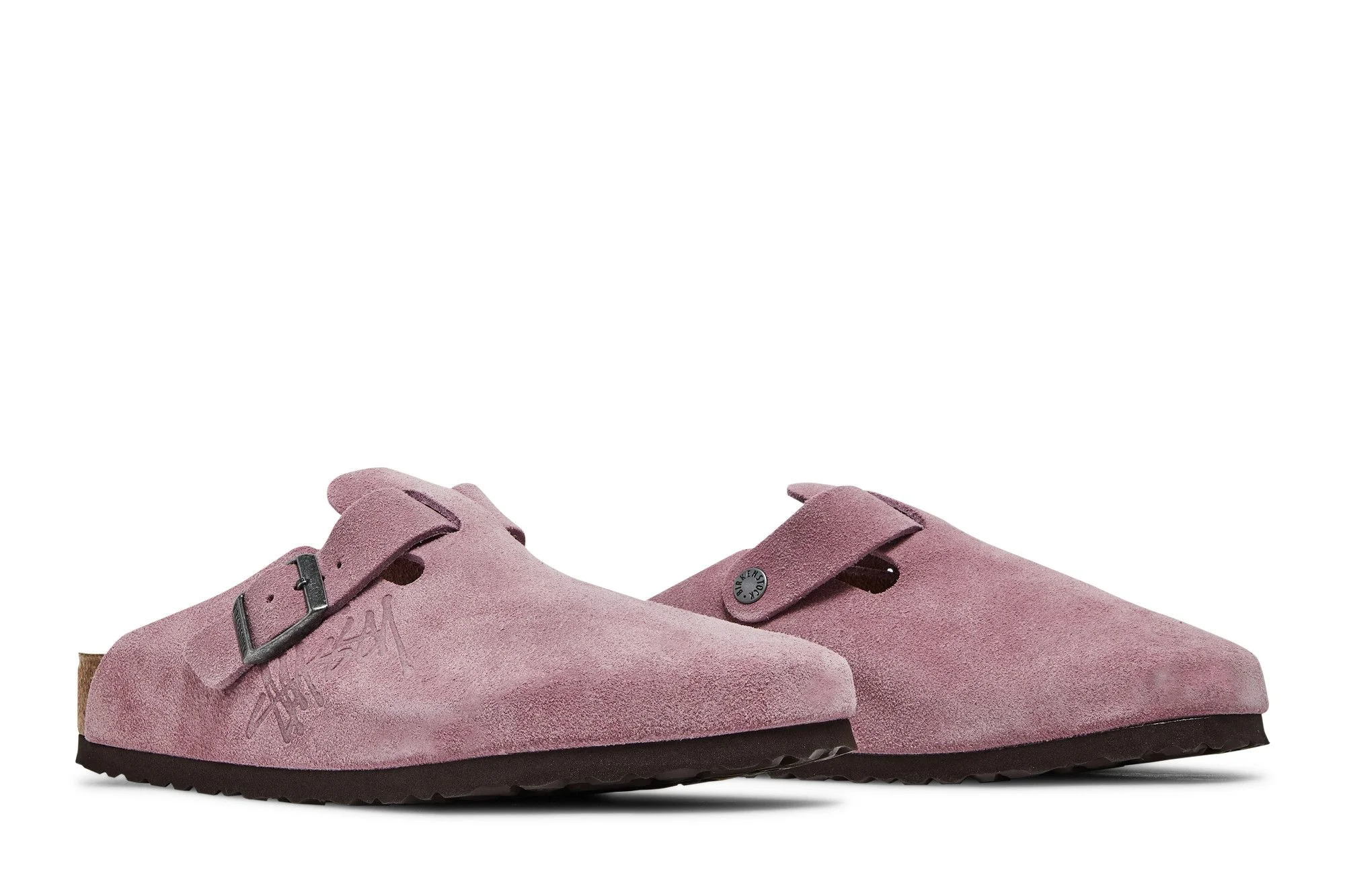 BIRKENSTOCK Stussy x Boston Shaggy 'Dusty Pink' | REVERSIBLE