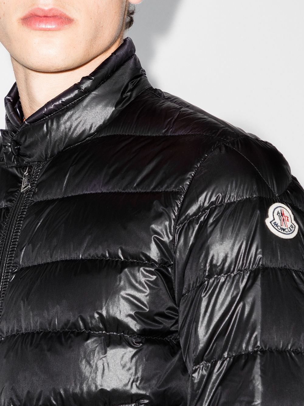 padded zip-front jacket - 4