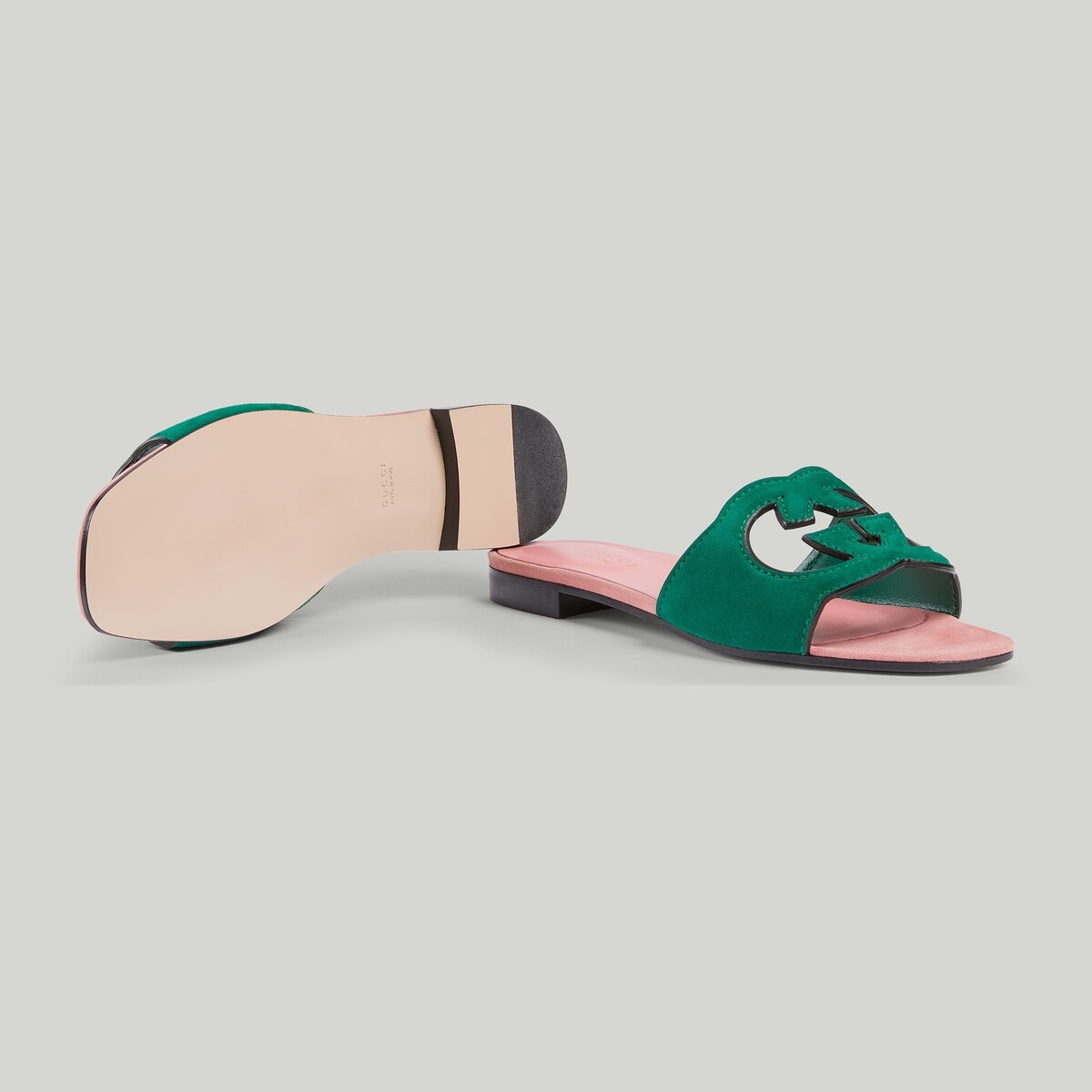 Women's Interlocking G cut-out slide sandal - 5