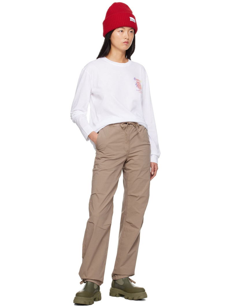 GANNI Khaki Cleated Low Chelsea Boots outlook