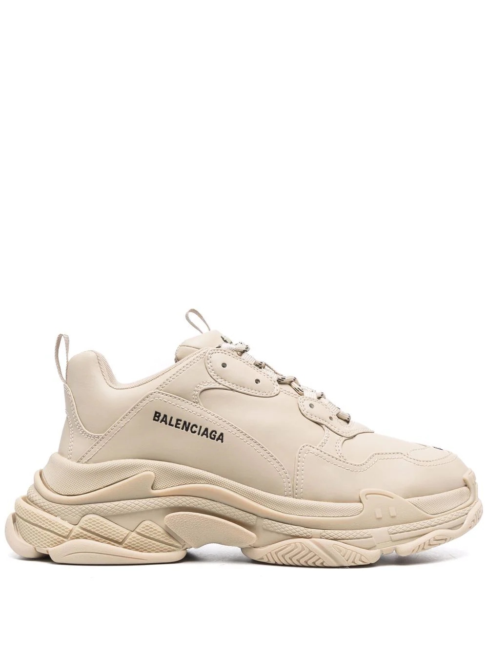 Triple S faux-leather sneakers - 1