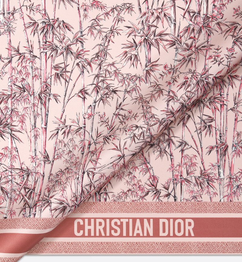 Dior Toile de Jouy Natura 70 Square Scarf outlook