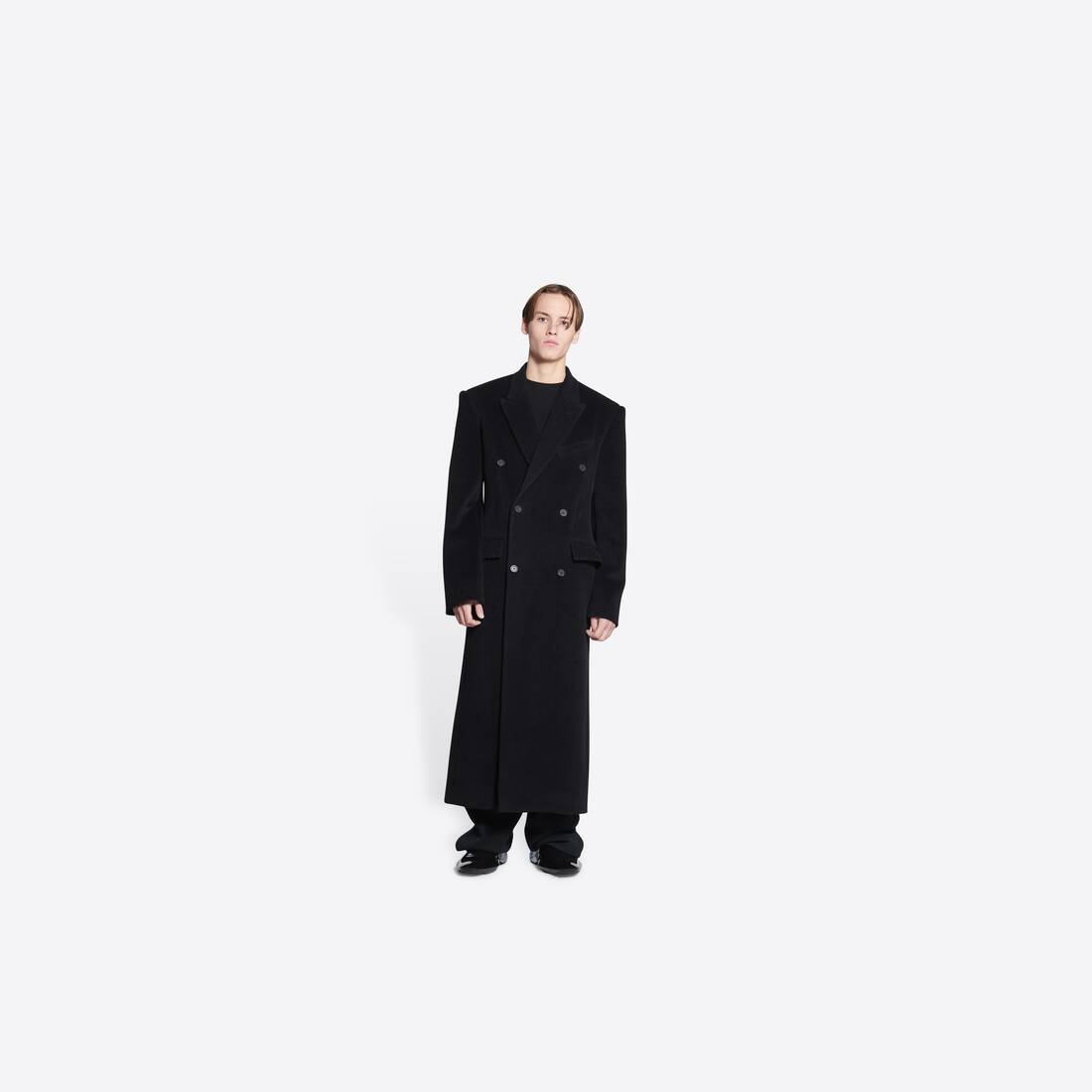 Men's Classic Coat in Black - 3