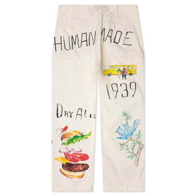 Human Made PRINTED CHINO PANTS - WHITE outlook
