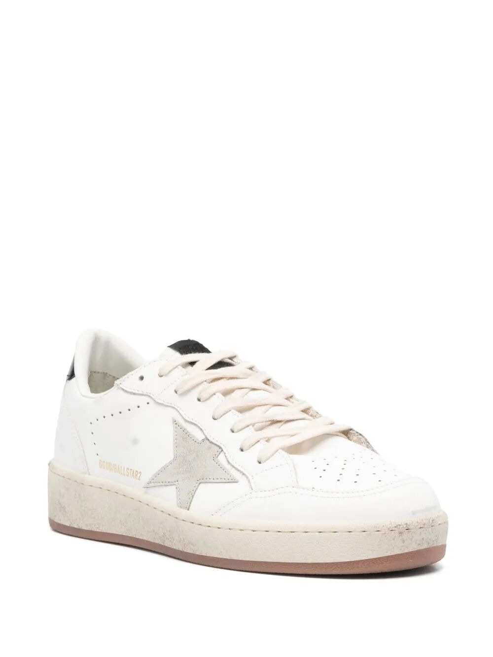 Golden Goose Women "Ballstar 2" Leather Upper And Spur Suede Star Shiny Leather Heel - 3