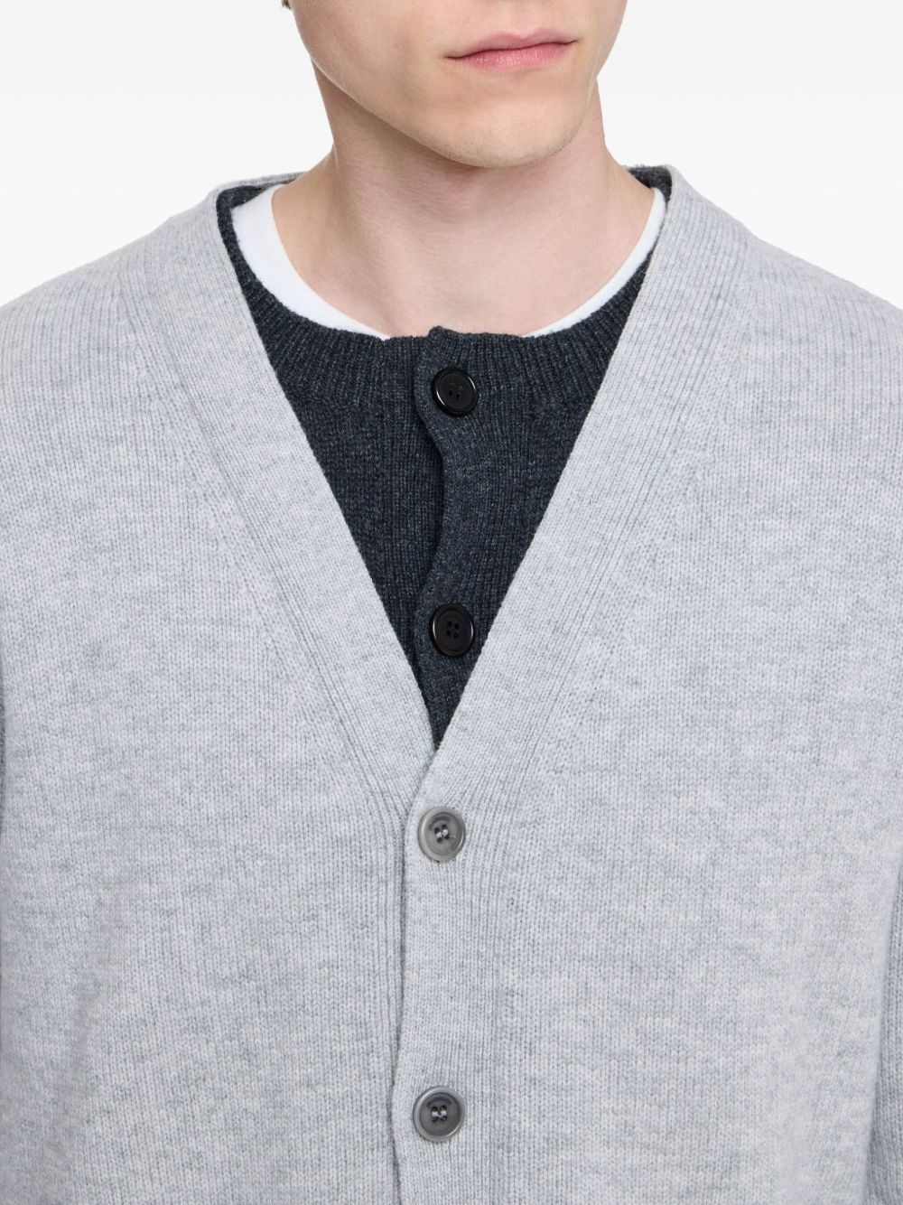 layered cardigan - 5