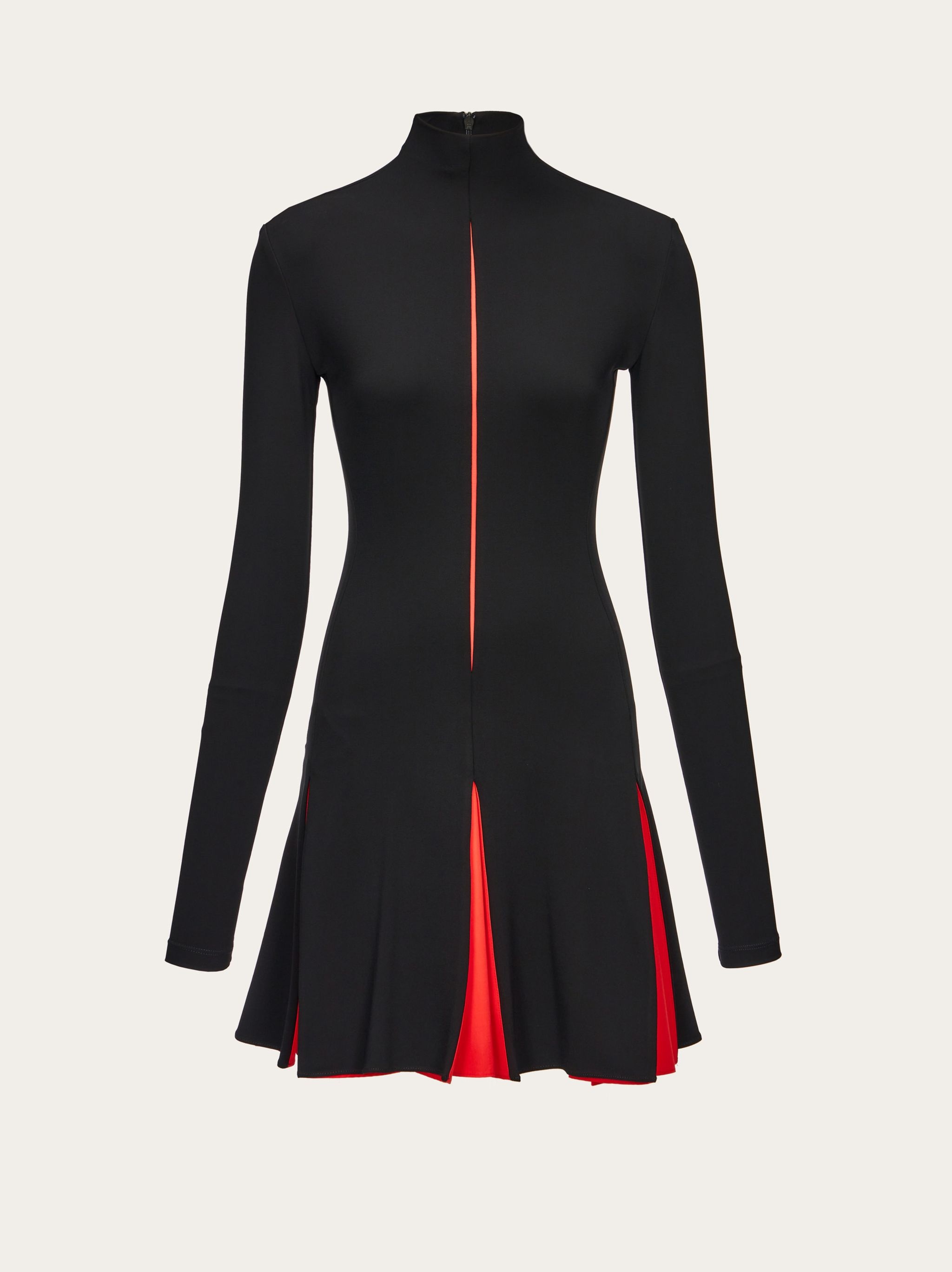 Dress with contrasting inserts - 1