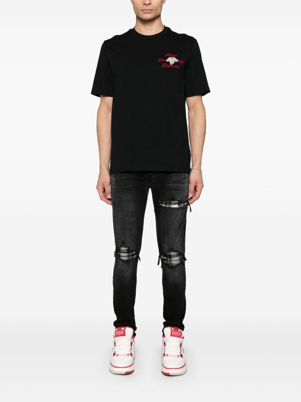 ripped-detailing jeans - 2