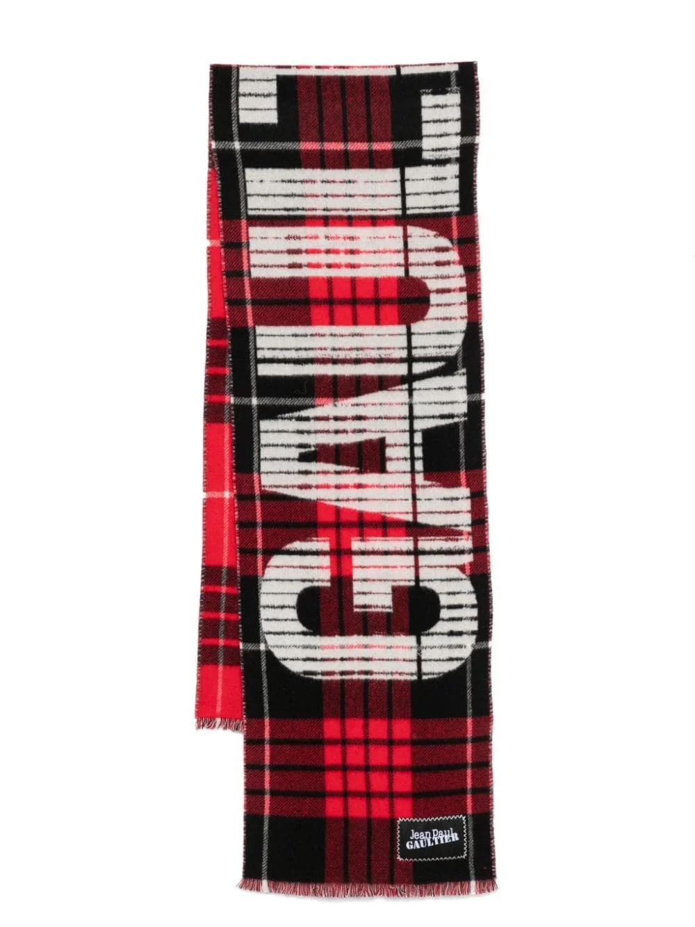 tartan virgin wool scarf - 1