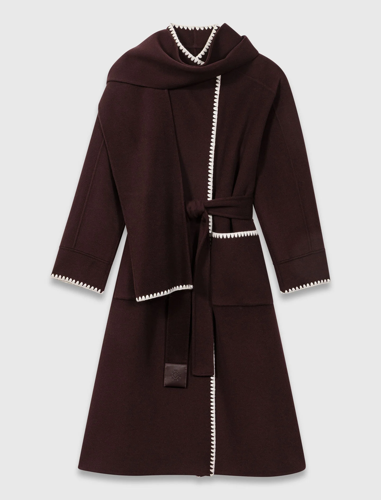 Embroidered double-faced coat - 1