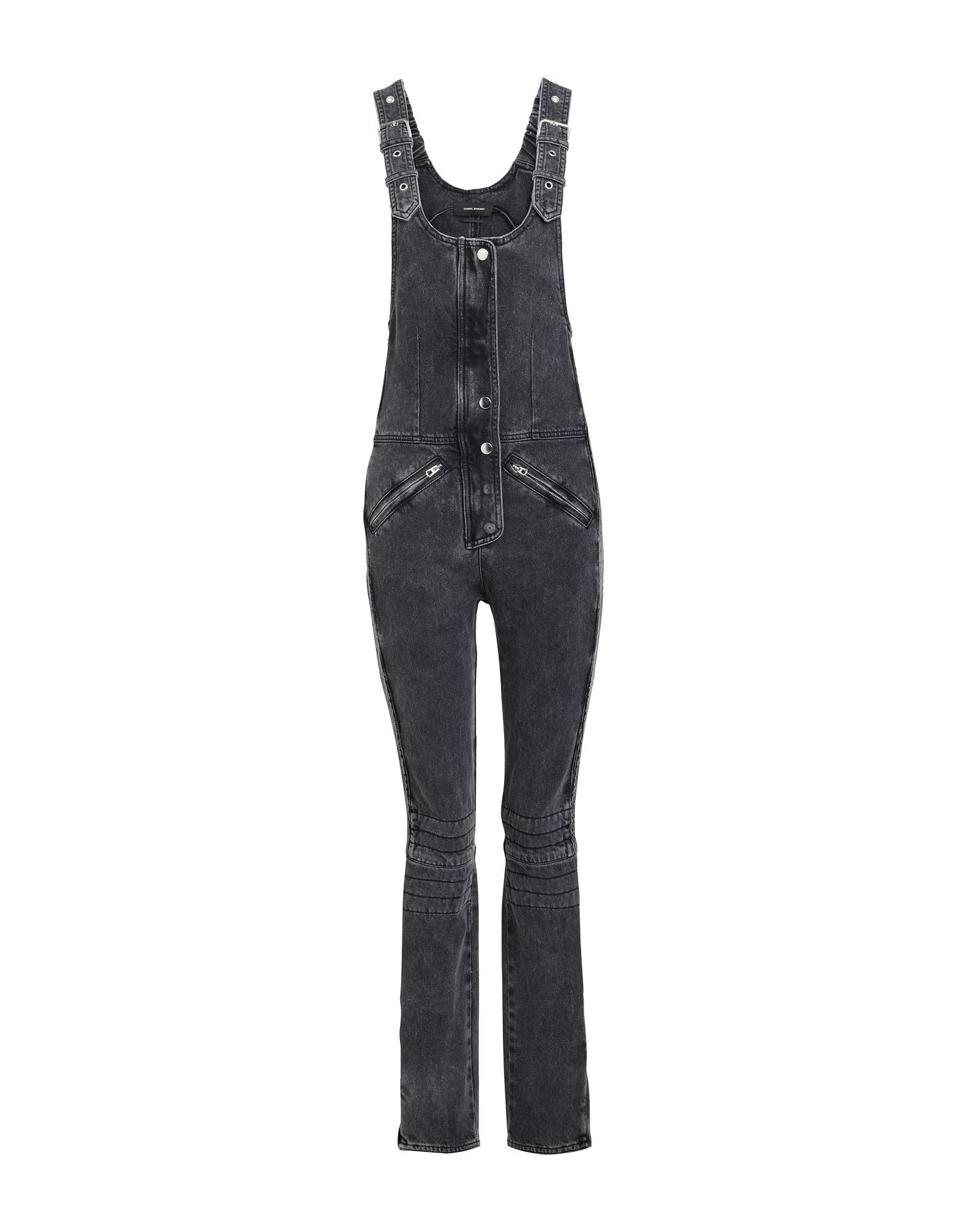 Black Women's Denim Overall - 1