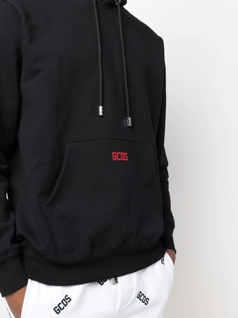 logo drawstring hoodie - 5