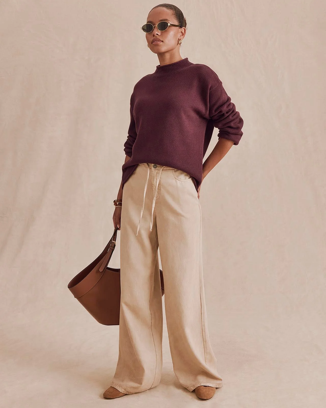 Elsie Roll Neck Sweater - 1