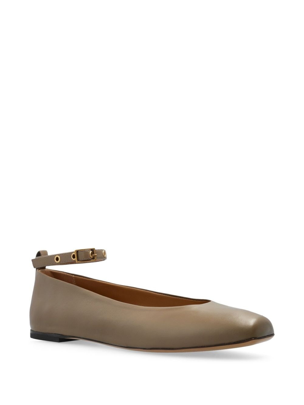 leather ballerina shoes - 2