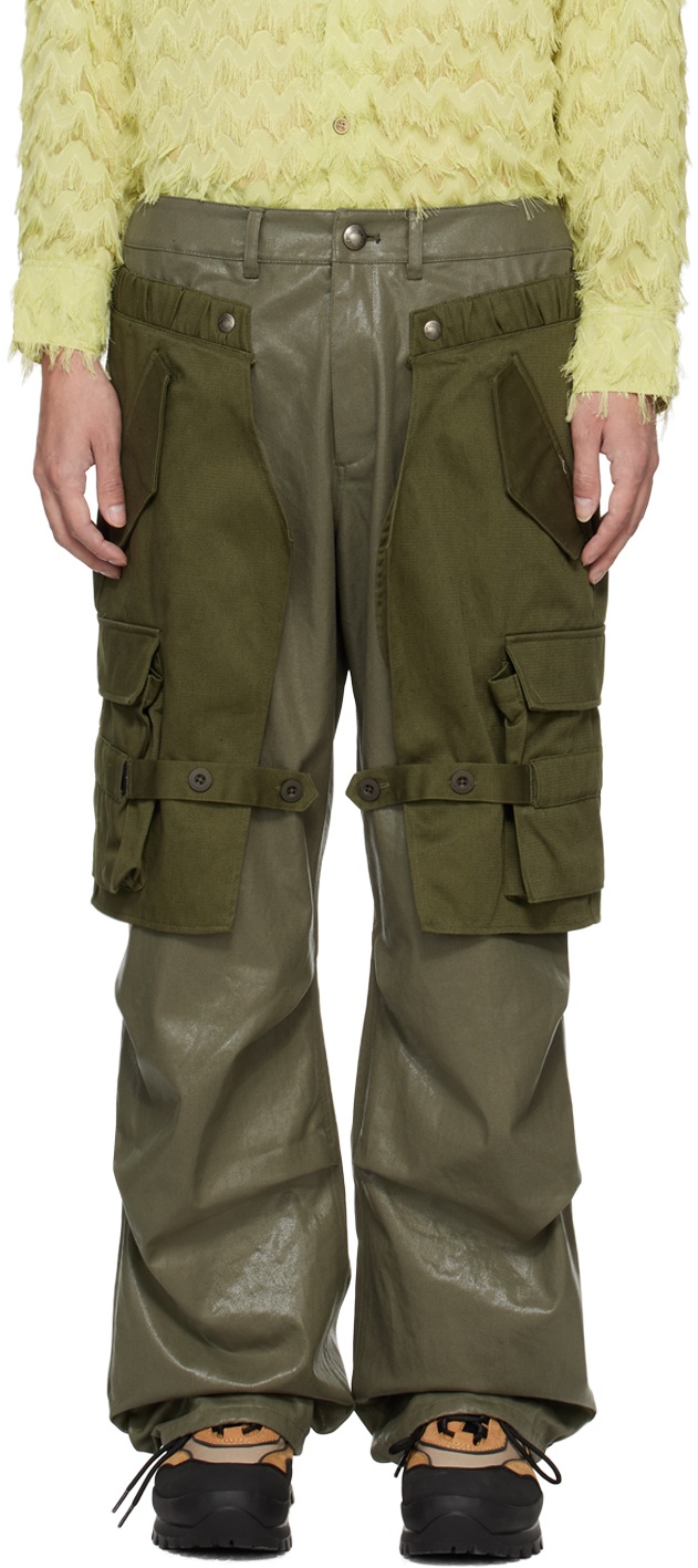 Khaki Raptor Cargo Pants - 1