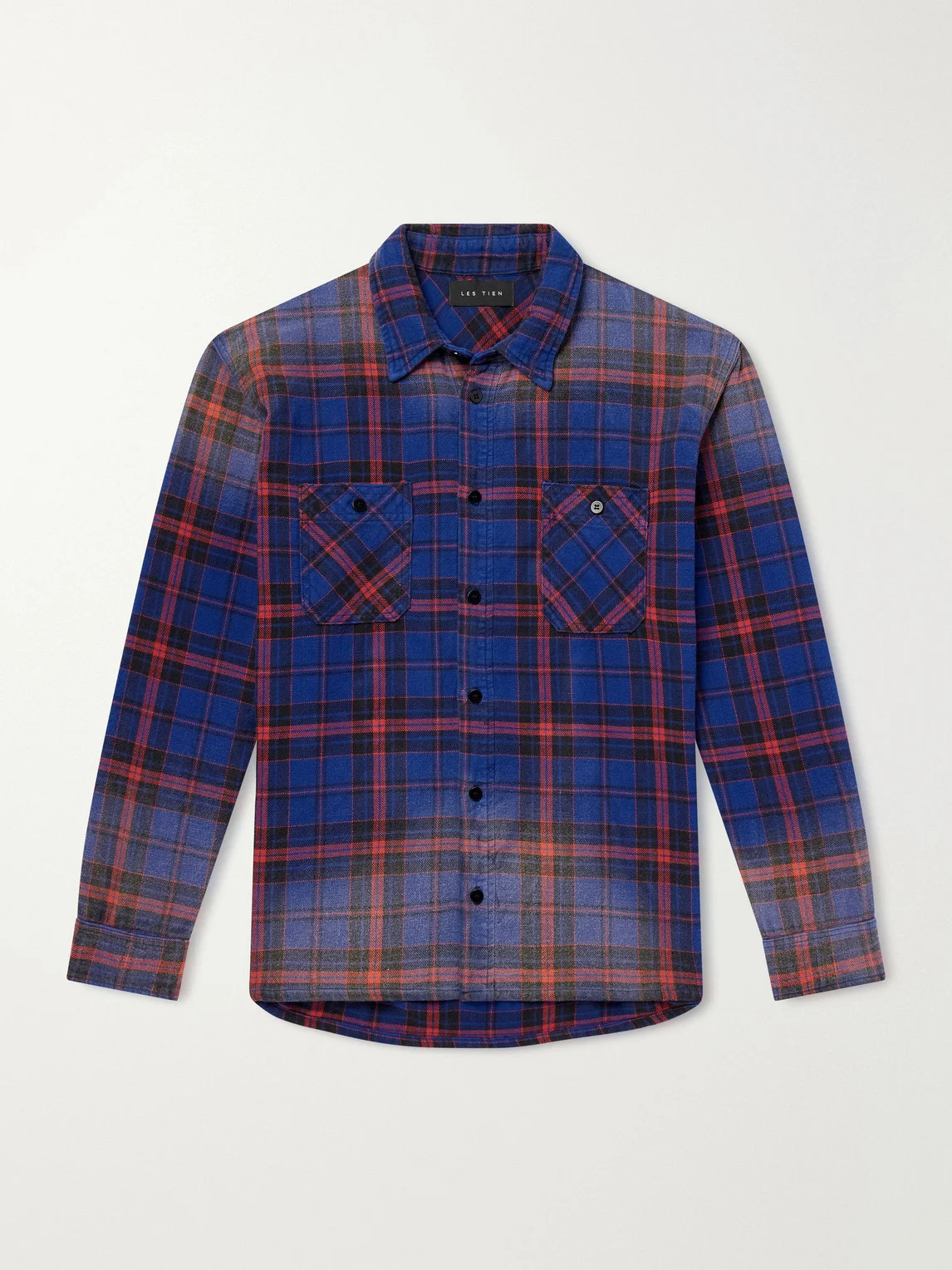 Checked Cotton-Flannel Shirt - 1