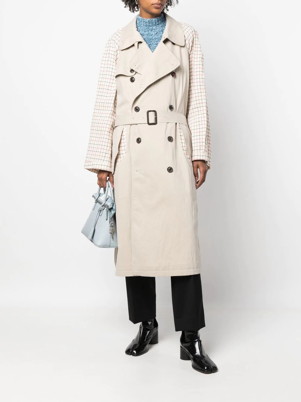 double-breasted trench coat - 3