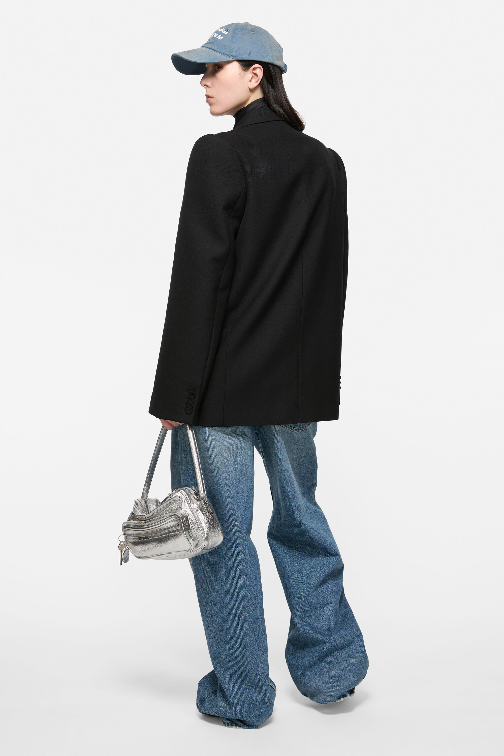 Double-breasted suit jacket - Black - 3