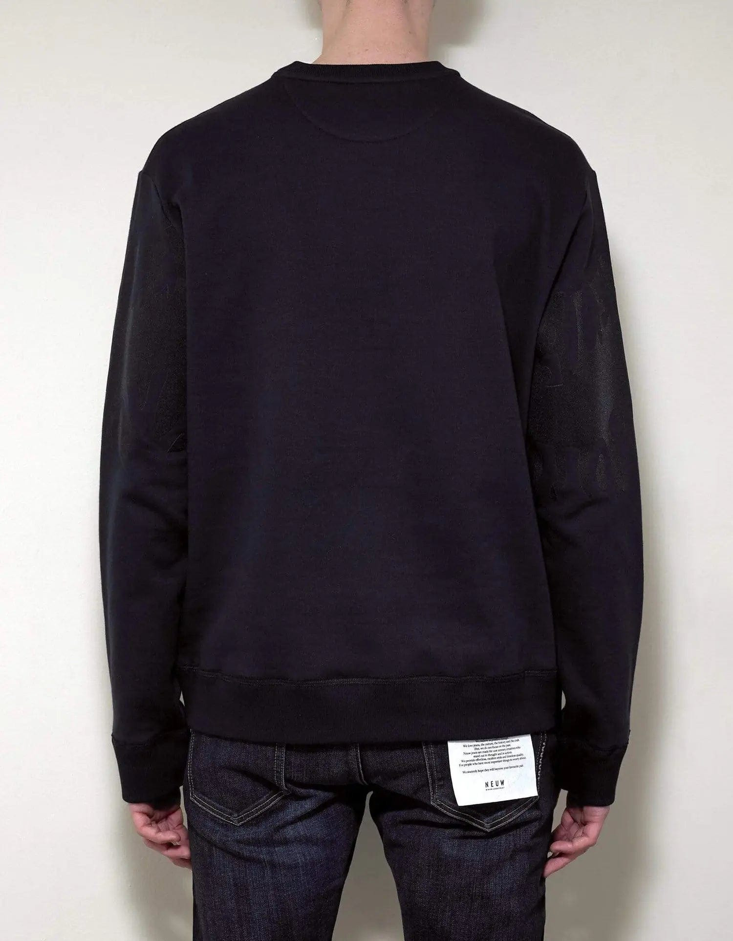 Valentino Navy Blue Logo Waves Sweatshirt - 4
