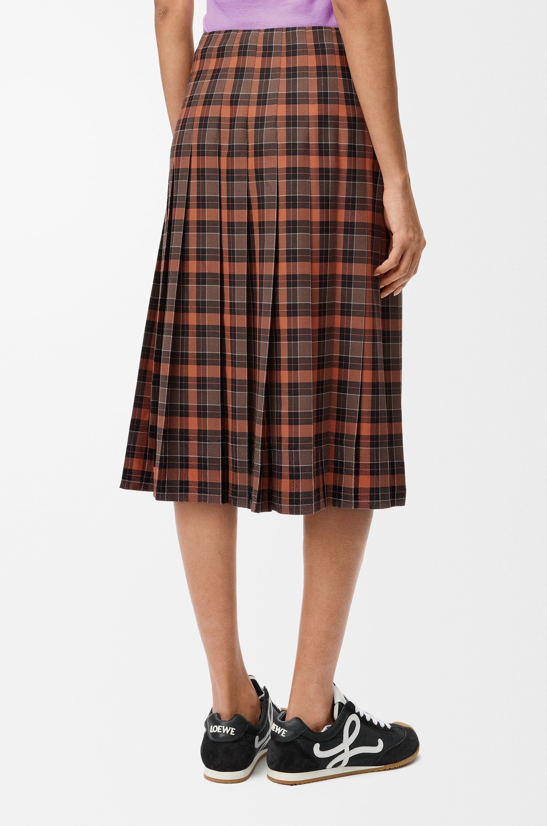 Pleated skirt in wool blend - 4