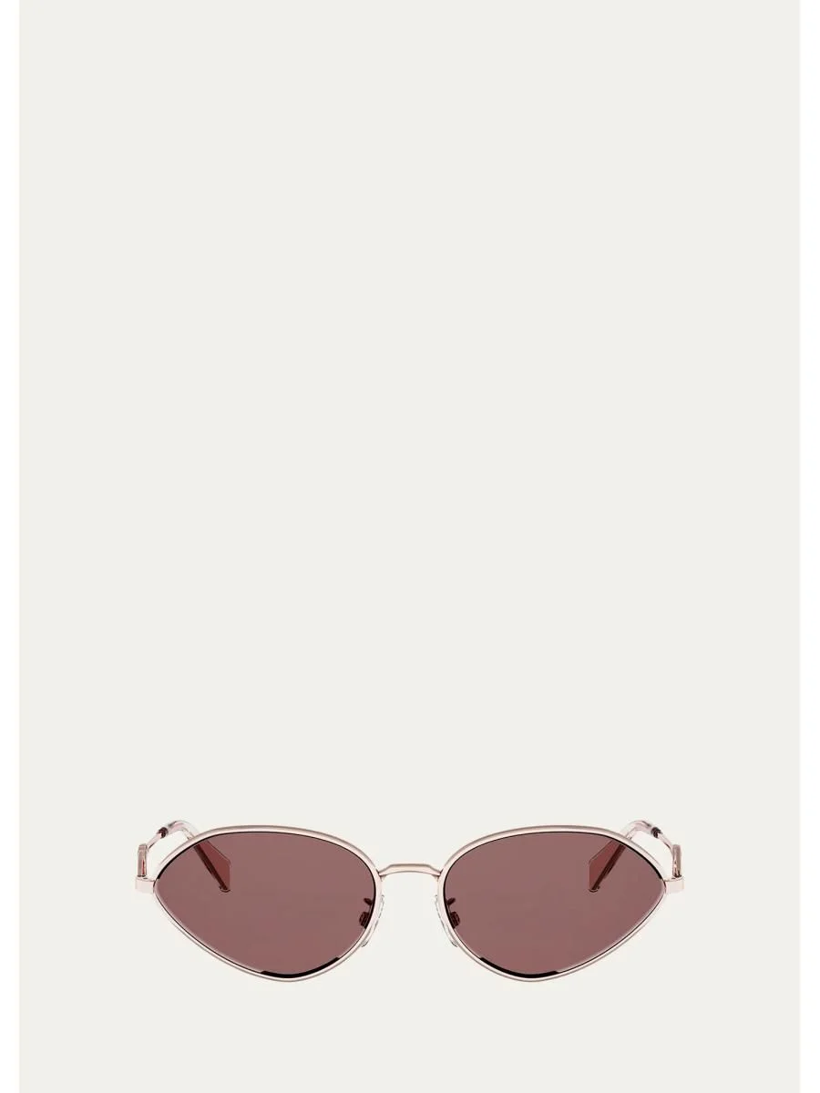 Wire 58MM Oval Sunglasses - 1