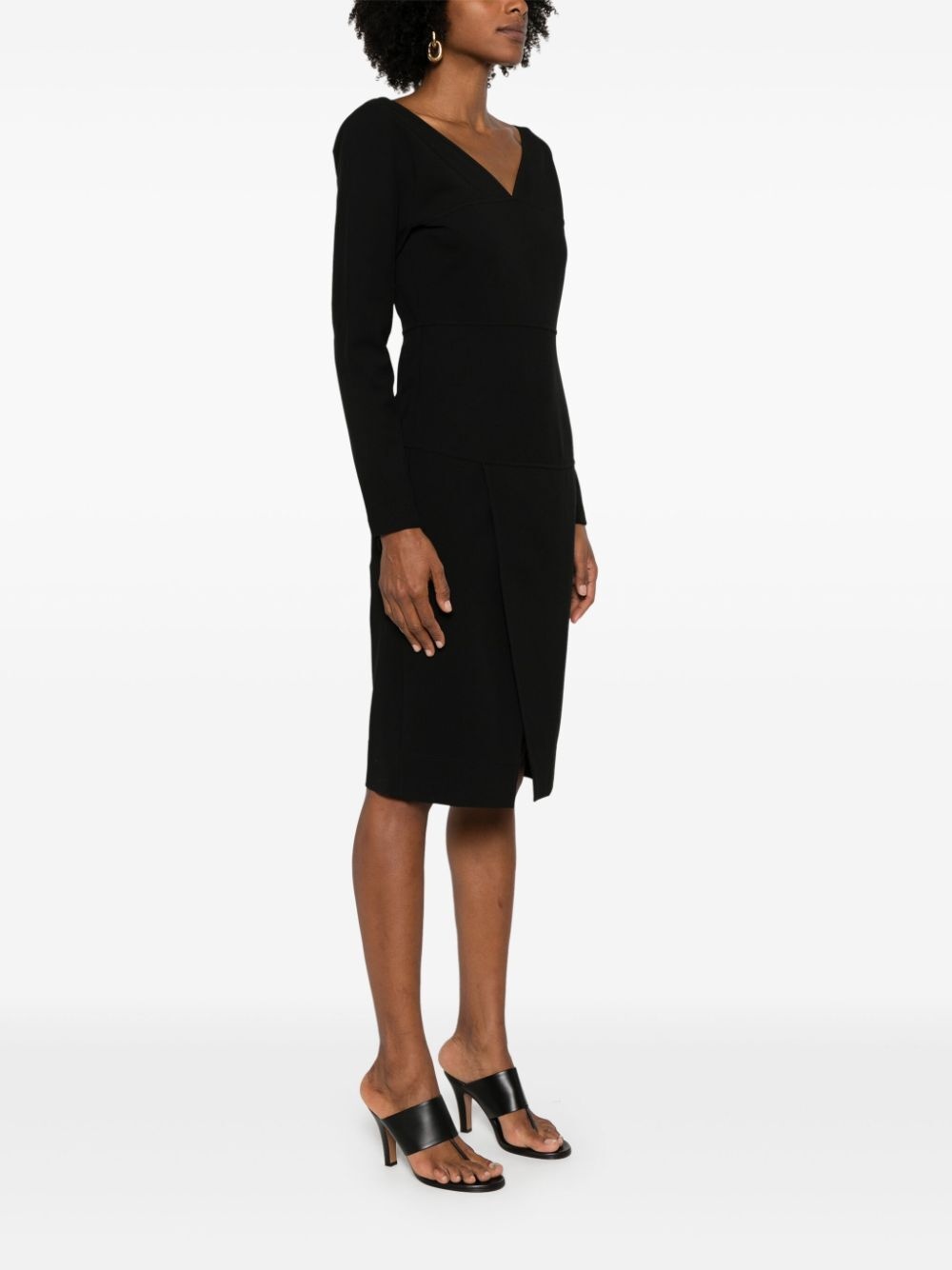 Fendi Women Abito Midi In Techno Jersey - 5