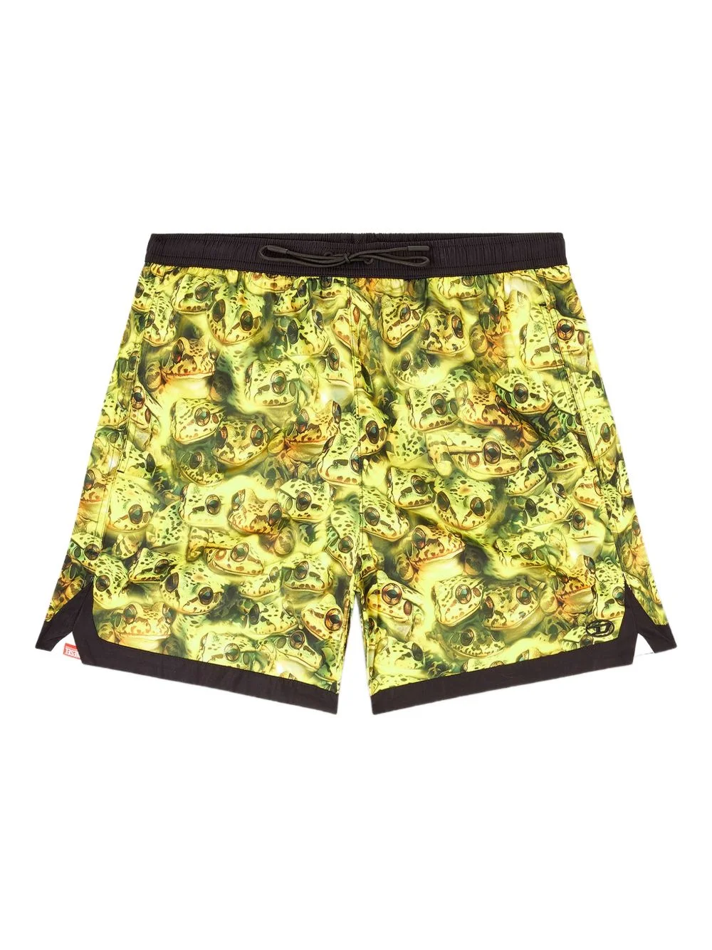 frog-print logo-detail swim shorts - 1