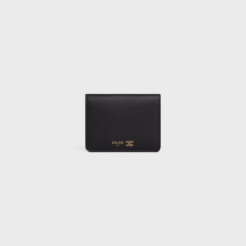 BI-FOLD CARD HOLDER IN SUPPLE GRAINED CALFSKIN 1