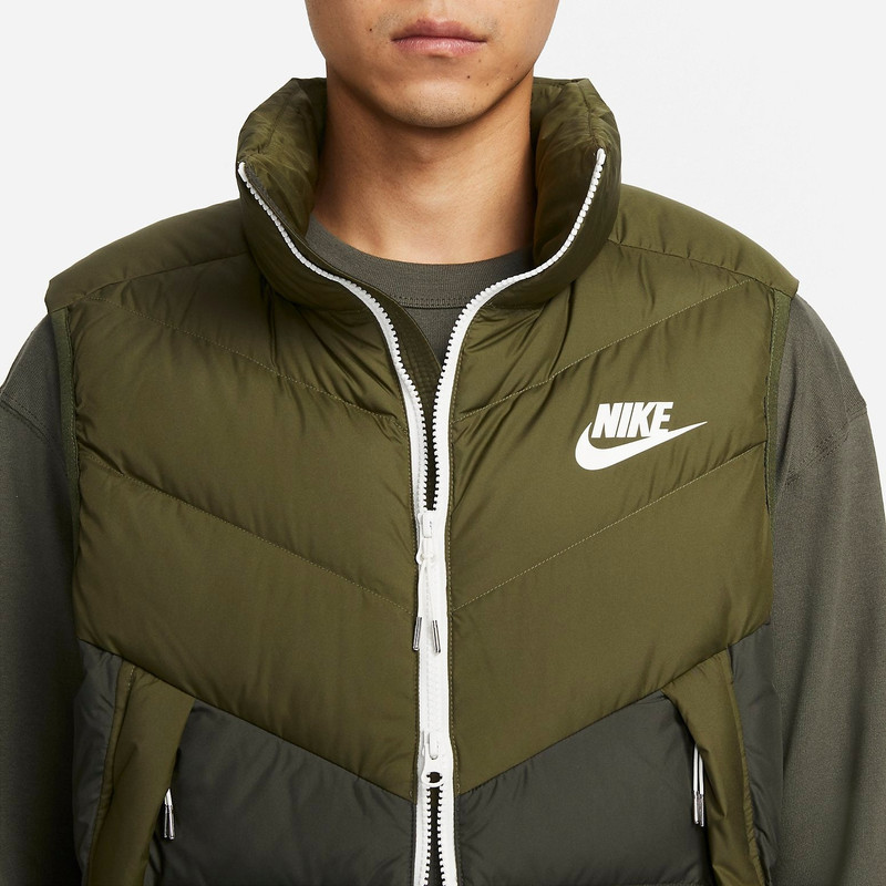 Nike Nike Windproof Warm Stand Collar Down Vest 'Green' DV0757-326 outlook
