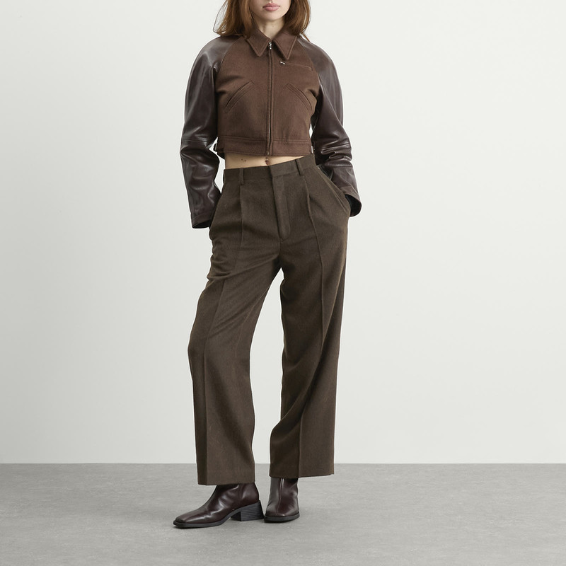 AURALEE Auralee Flannel Two-Tuck Trousers outlook
