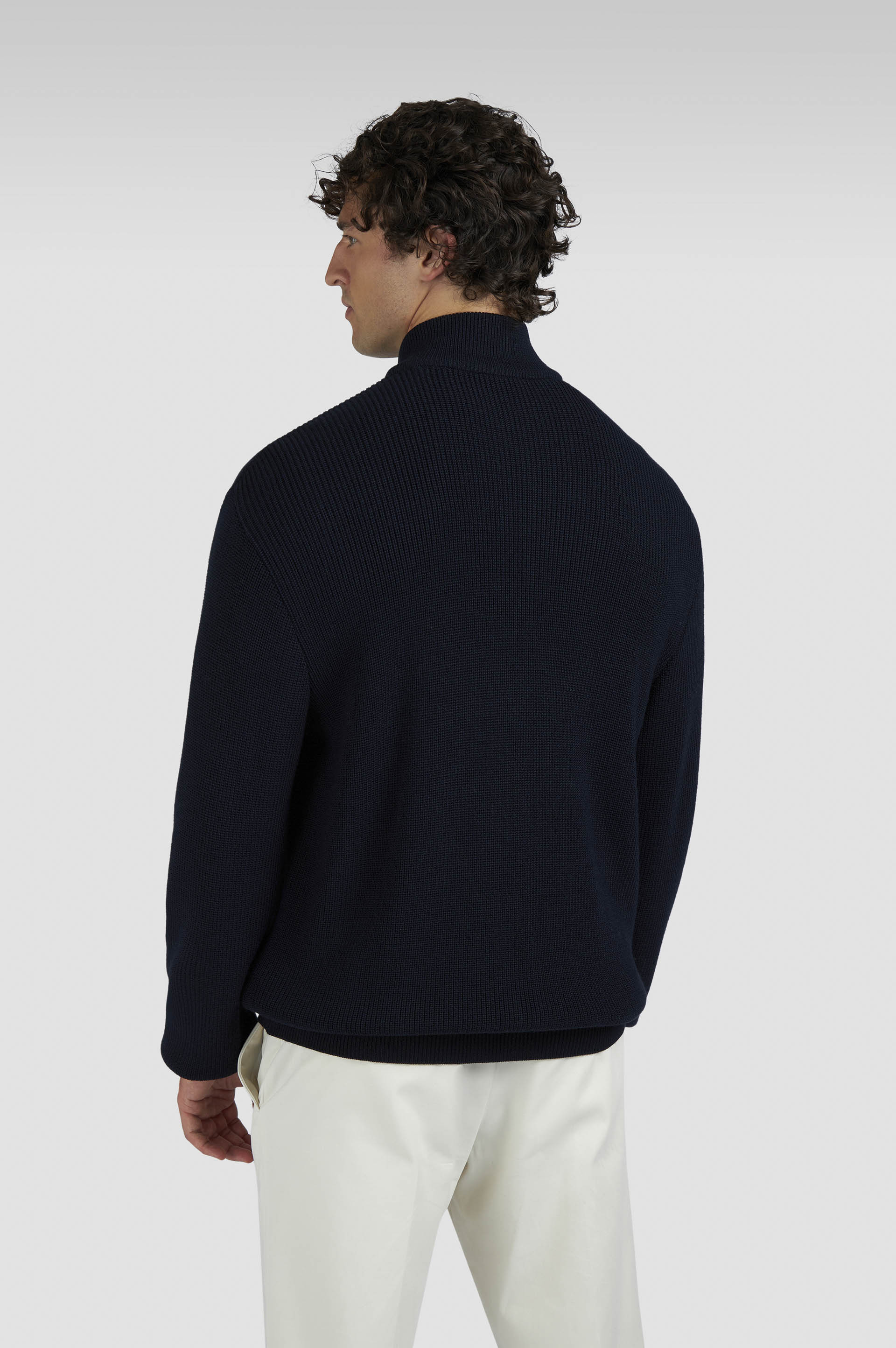 ZIP-UP CARDIGAN IN TECH WOOL - 3