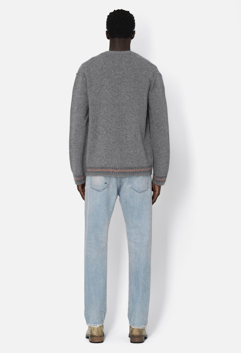 BRUSHED WOOL VARSITY CARDIGAN 6