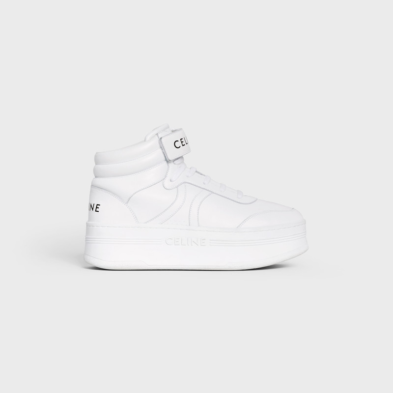 MID BLOCK SNEAKERS WITH VELCRO AND WEDGE in CALFSKIN 1
