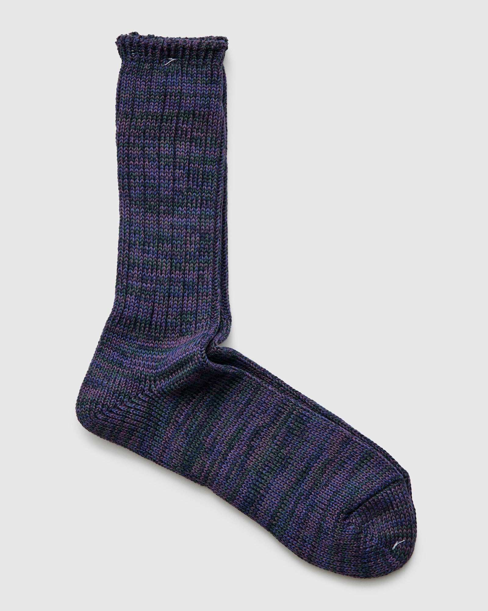 Melange Crew Sock in Labyrinth - 2